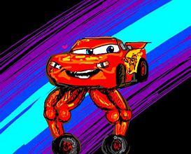 Image result for Lightning McQueen with Legs Meme