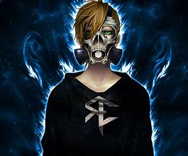 Image result for Anime Guy with Skull Mask