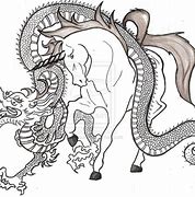 Image result for Dragon Unicorn Tattoo