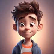 Image result for Ai Generated Cartoon Boy with iPad