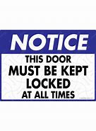 Image result for Lock Door at All Time
