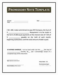 Image result for Promissory Note Formal Letter Sample