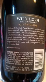 Image result for Wild Horse Pinot Noir Unbridled