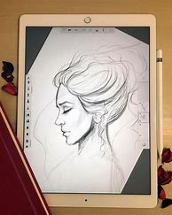 Image result for Girl Drawing in iPad
