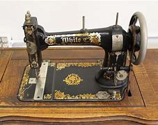 Image result for Vintage White Sewing Machine Case