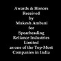 Image result for Mukesh Ambani Awards