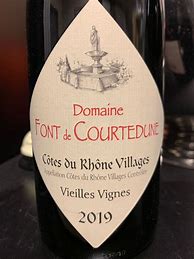 Image result for Font Courtedune Cotes Rhone Villages Vieilles Vignes