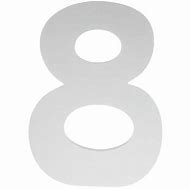 Image result for Wooden White Number 8