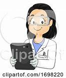 Image result for Women with Tablet Clip Art