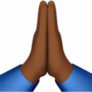 Image result for Black Prayer Hands Emoji