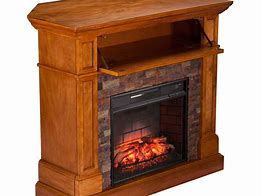 Image result for Corner Electric Fireplace TV Stand