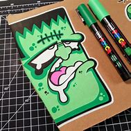 Image result for Drawings with Posca Markers Cartoon