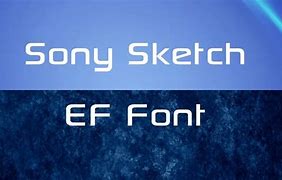 Image result for Sony Sketch Font
