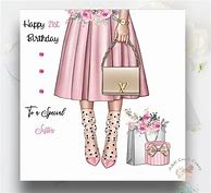 Image result for Fashion Girl Birthday Card