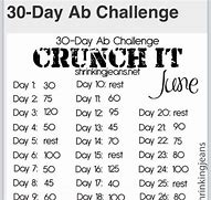 Image result for 30-Day AB Challenge 4 Exercises