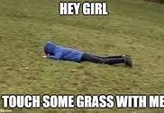 Image result for Touch Grass Waifu Meme