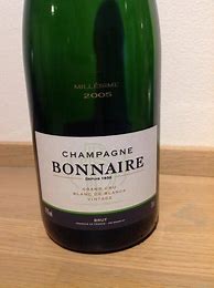 Bildergebnis für Bonnaire Champagne Blanc Blancs Millesime
