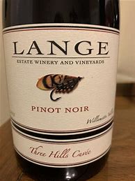 Image result for Lange Pinot Noir Three Hills Cuvee