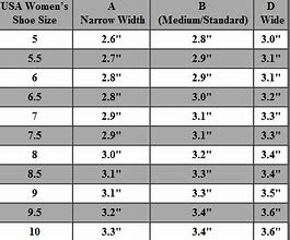 Image result for Girls Shoe Size Chart