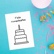 Image result for Spanish Birthday Cards Printable