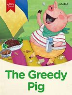 Image result for Greedy Pig Cartoon