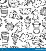 Image result for Food Black and White Stickers