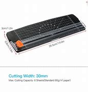 Image result for Paper Trimmer with Size Guide