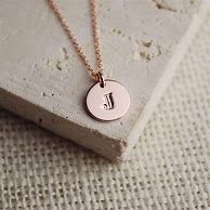 Image result for Rose Gold Initial Necklace