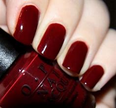 Image result for A Cherry Red with Blue Under Tones Nail Polish