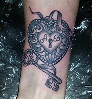 Image result for Heart Lock Tattoo
