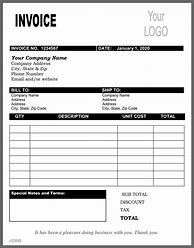 Image result for Editable Commercial Invoice Template
