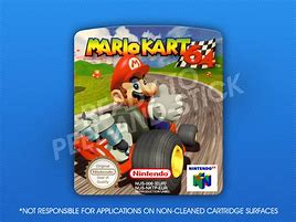 Image result for Mario Kart 64 Label