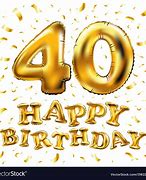 Image result for 40th Birthday Vector