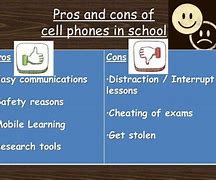 Image result for Pros and Cons of Phones in School