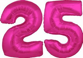 Image result for 25 Number Pink