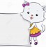 Image result for Girl and Cat Clip Art