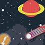 Image result for Aesthetic Cartoon Space Background