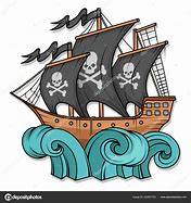Image result for Pirate Ship in Sea Wooden Boat Vector