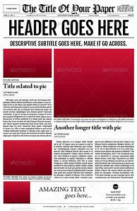 Image result for Newspaper Style Newsletter