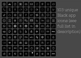 Image result for Black Aesthetic App Icons