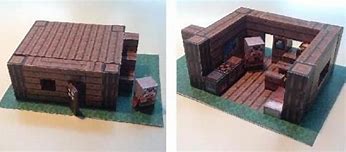 Image result for Minecraft Papercraft Mini House