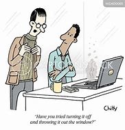 Image result for Funny Cartoons About Broken Computers