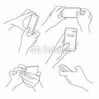 Image result for Old Hand Holding Phone Drawing