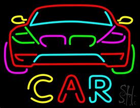 Image result for Neon Car Signs