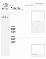 Image result for Wiki Page Layout Examples