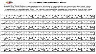 Image result for Tape-Measure Markings Printable PDF
