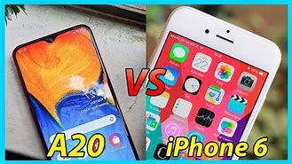 Image result for +A20 vs iPhone 6 Plus Camara