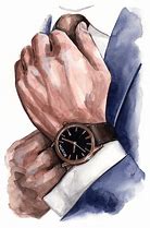 Image result for Watercolor Watch Drawing
