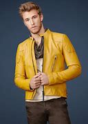 Image result for Leather Jacket Men Fashion