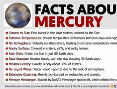 Image result for 10 Facts About Mercury Planet